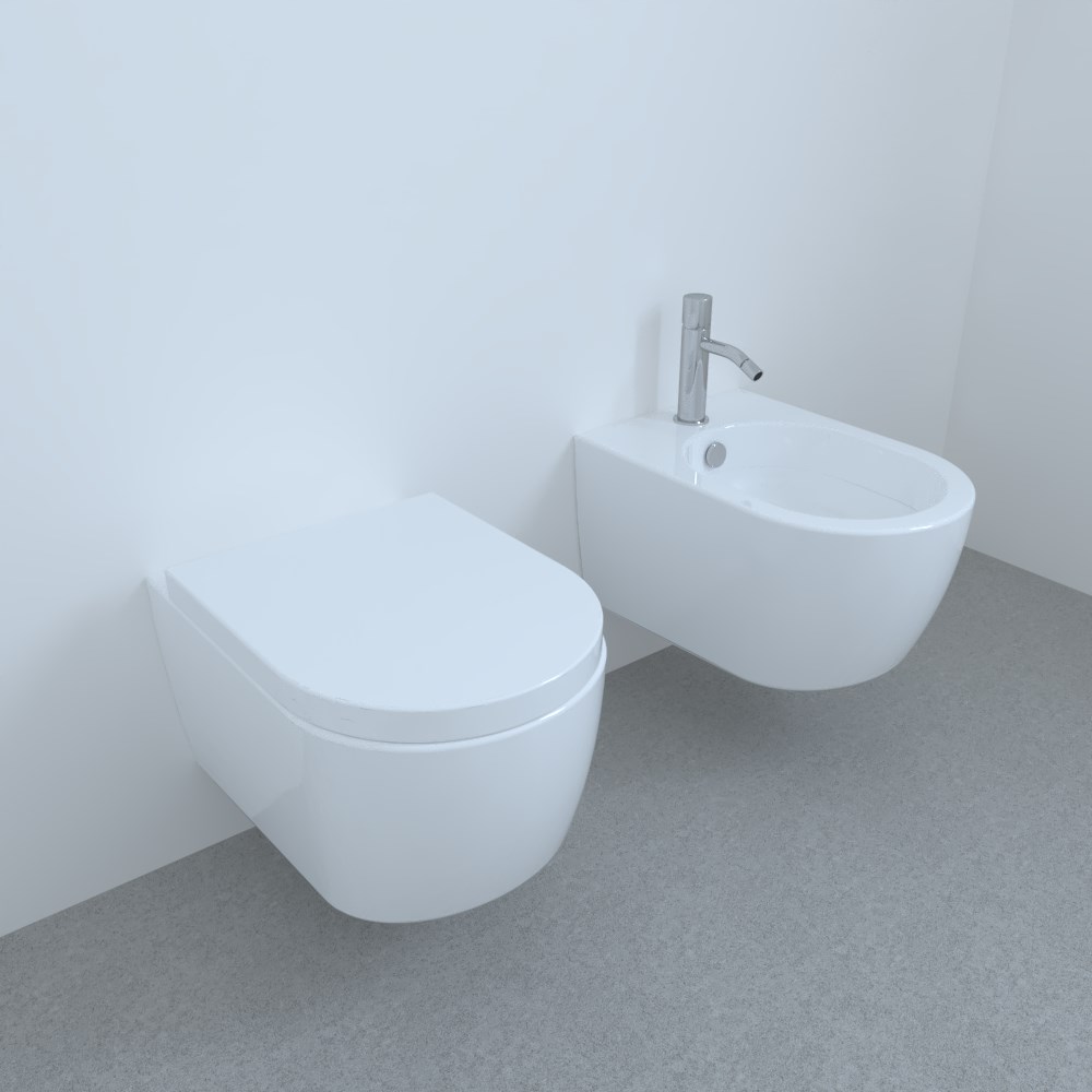 Cielo Smile Con Kit Bidet Sospeso Wc Sospeso Coprivaso Forme Scegli Il Meglio Per La